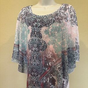 Shell top with tank top. Sz M